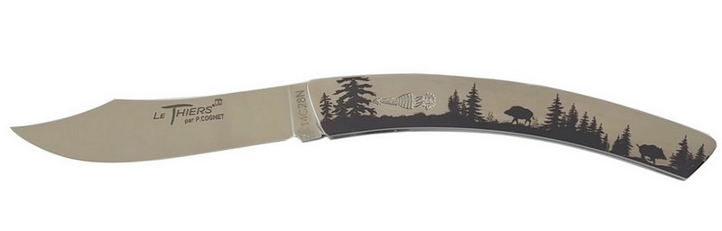 Le Thiers Grand Modèle thème chasse sanglier.